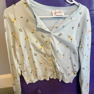 Pink Rose spring sweater